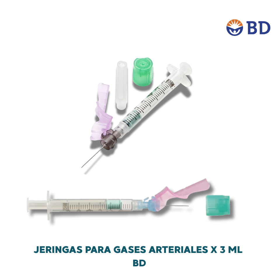 Imagen #0 del producto JERINGAS PARA GASES ARTERIALES X 3 ML X 1 UND (AGA) - BD