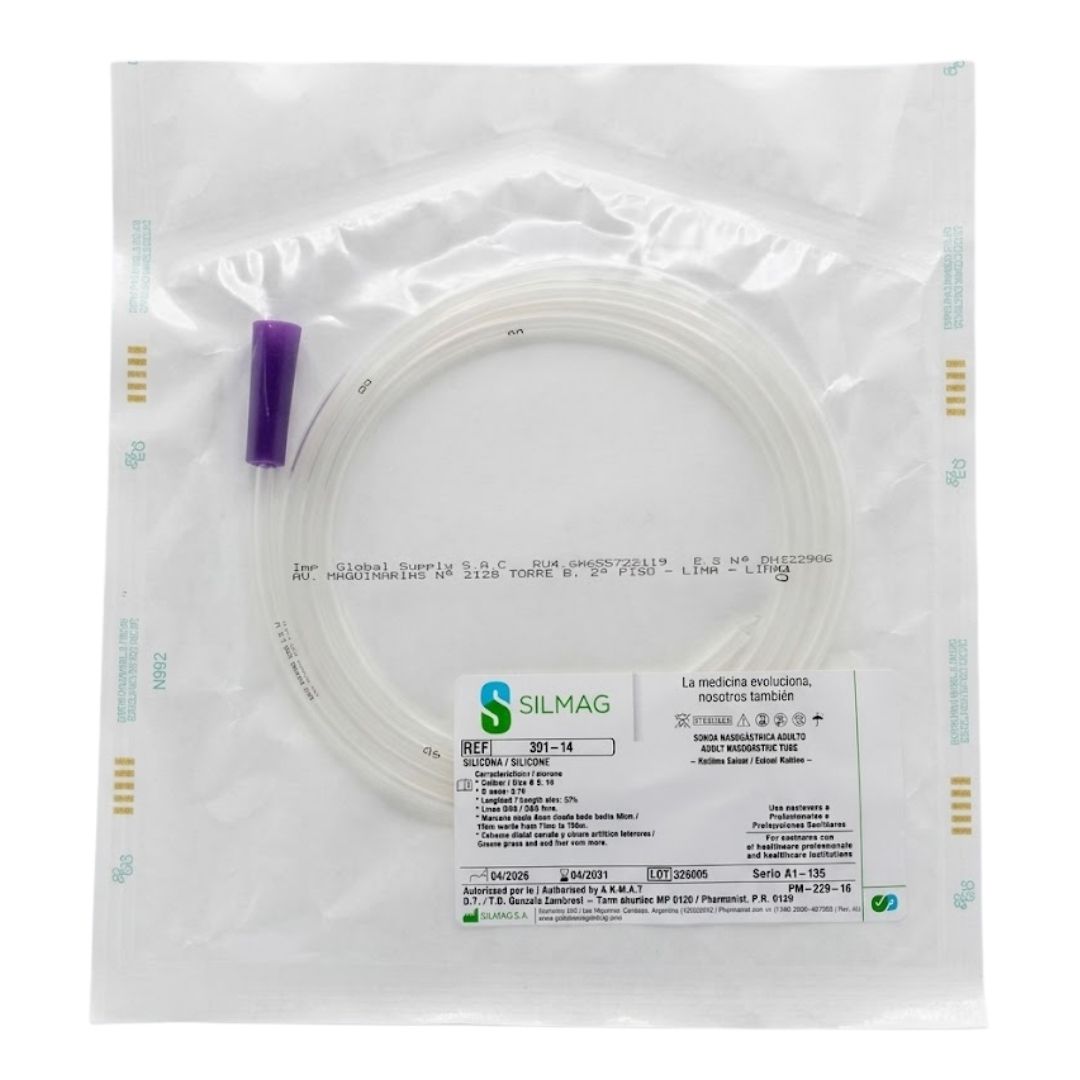 Imagen #0 del producto SONDA NASOGASTRICA SILICONADA - SILMAG ADULTO Y PEDIATRICO